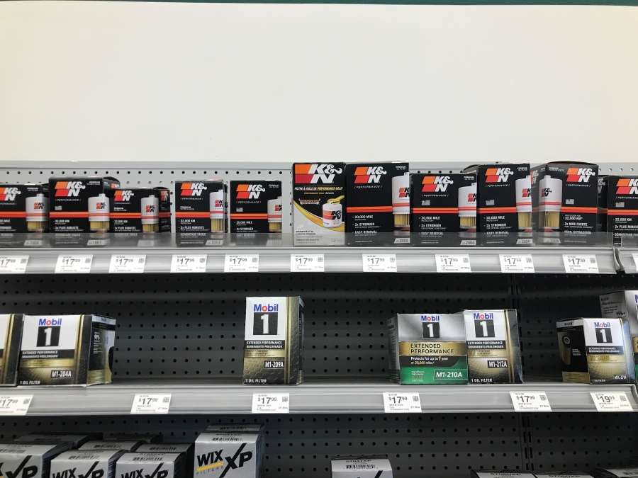 Oil Filters at the Store