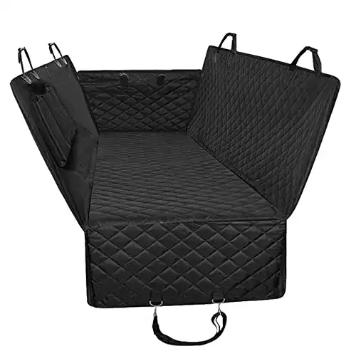 Honest Luxury Quilted Dog Car Seat Covers with Side Flap