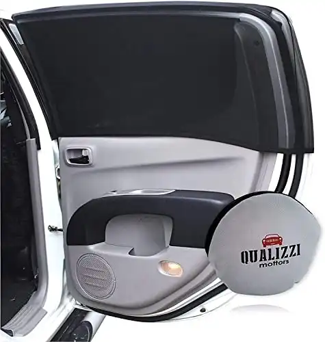 Qualizzi XL/Car Windows Sun Shades for SUVs up to 19-21in x 42-46in.