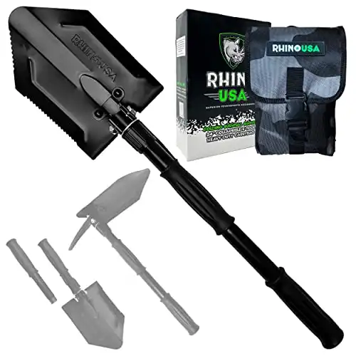 Rhino USA Survival Shovel w/Pick